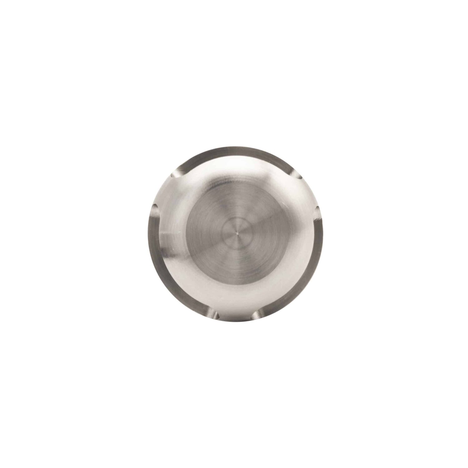 LuxR Micro Pathlight in stainless steel seen from above with its domed cap