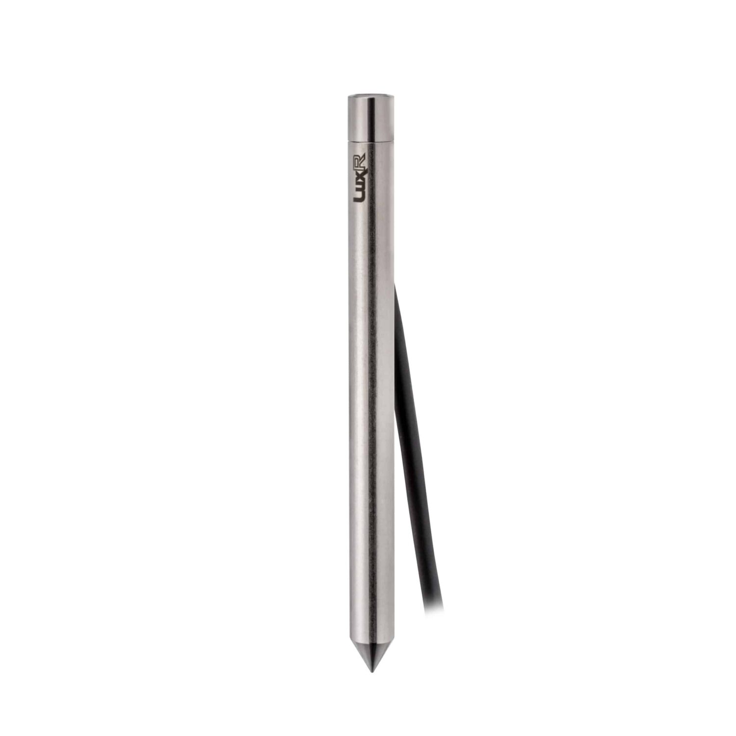 LuxR Micro Spike Spot in stainless steel with a flat head and ground spike