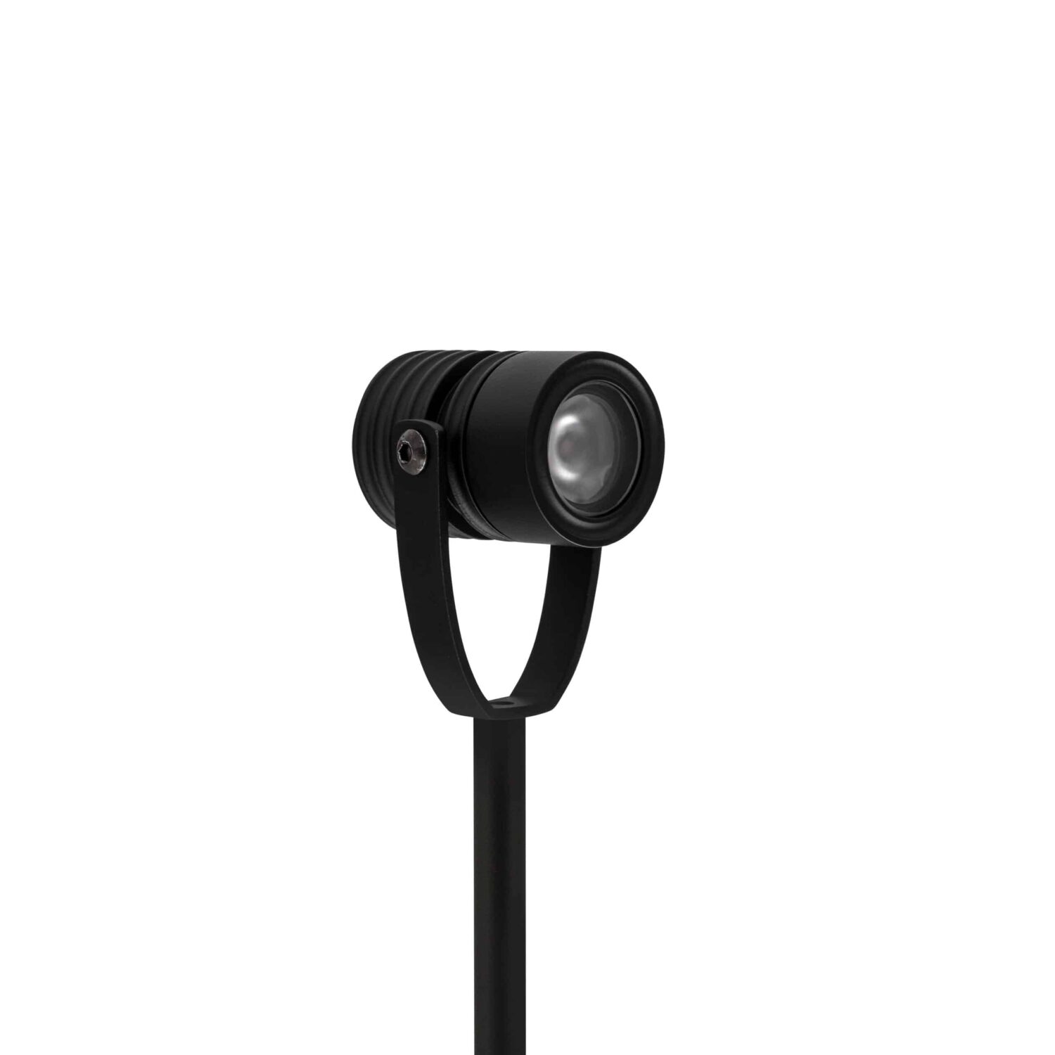 LuxR Modux One Spot in black on a slim ground stem