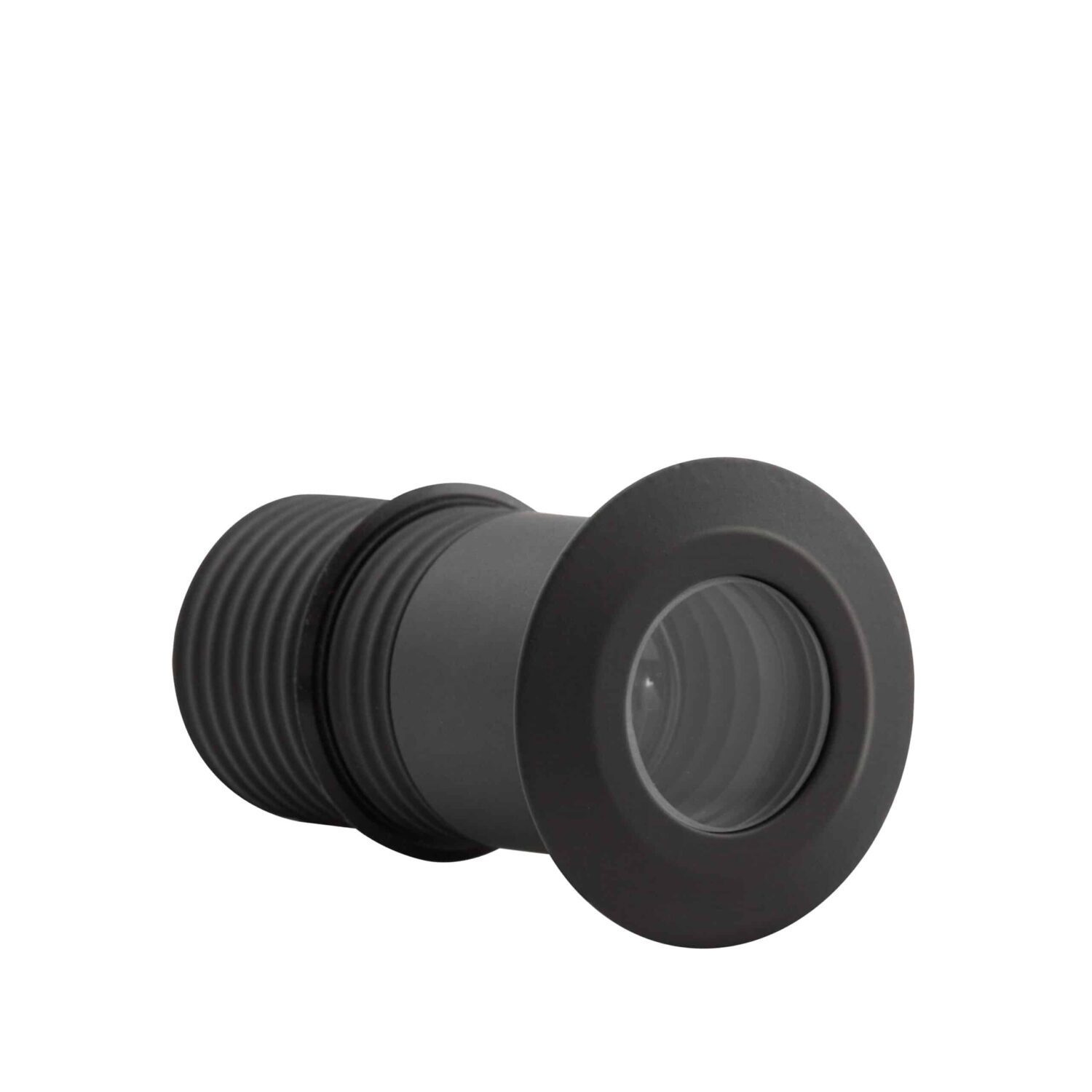 LuxR Modux Two Darklighter in black showing its threaded barrel and recessed lens