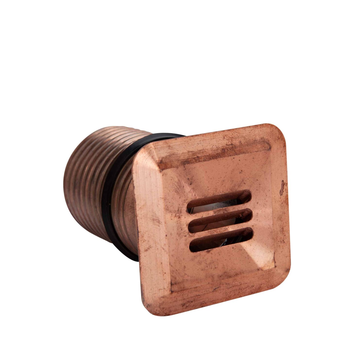 LuxR Modux Four Louvre in solid copper with a louvred square face