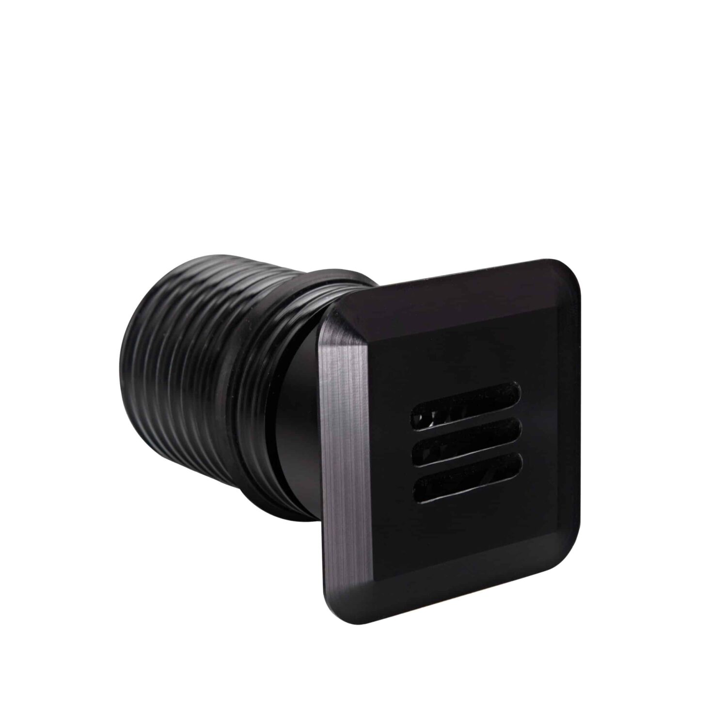 LuxR Modux Four Louvre in black with a louvred square face
