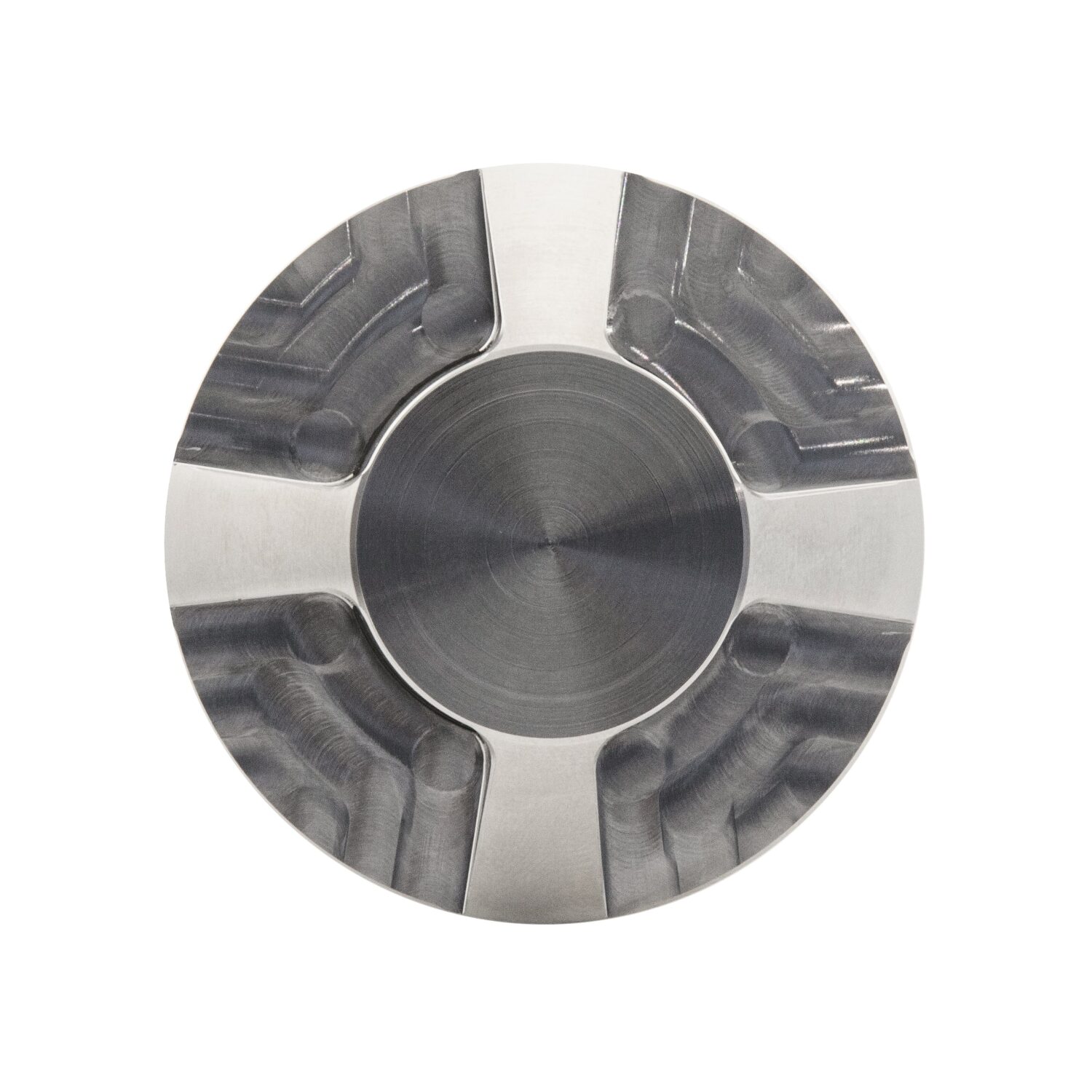 LuxR Modux Four Pathlight in stainless steel seen from above with four light apertures