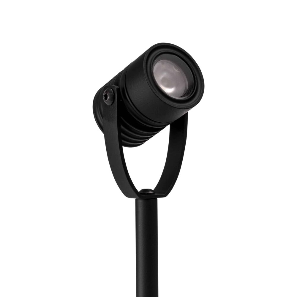 LuxR Modux Four Spike Spot in black on its ground spike
