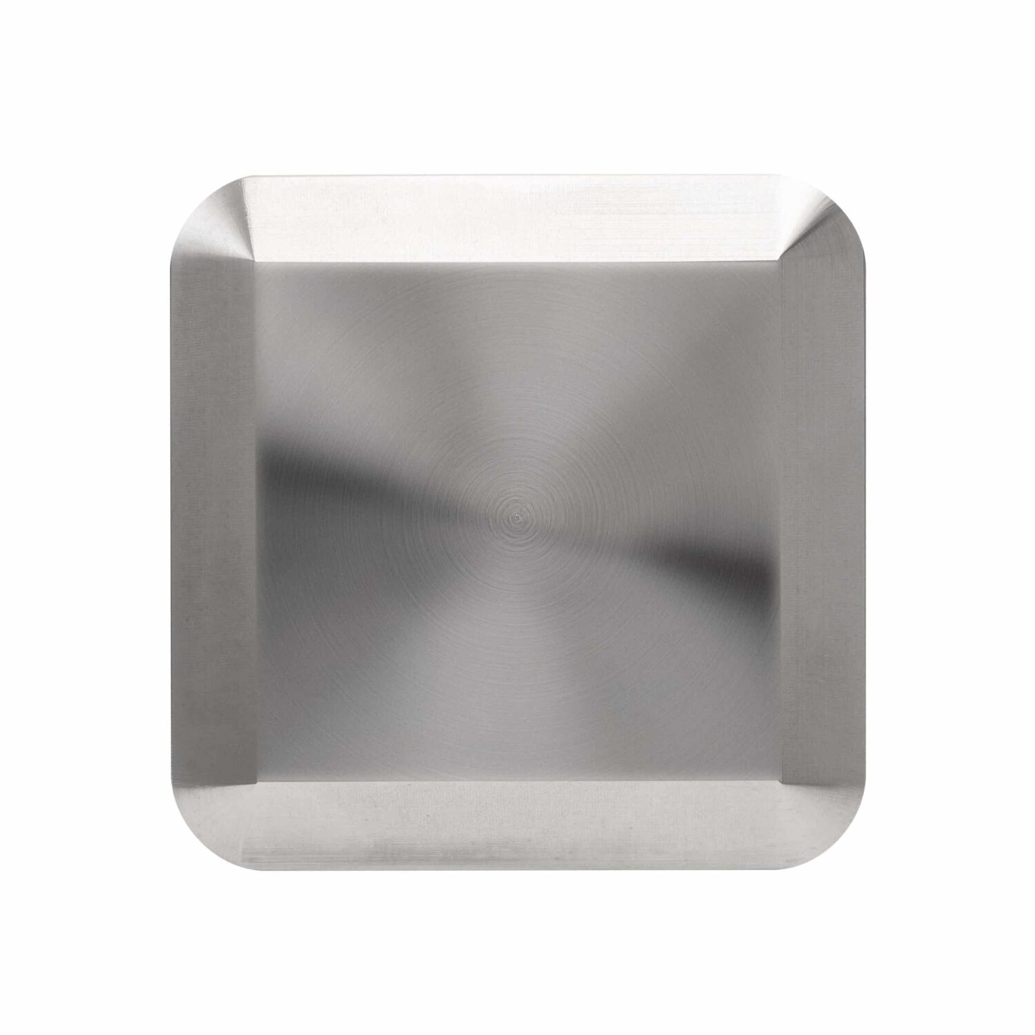 LuxR Modux Four Squarelight in stainless steel with a plain square face