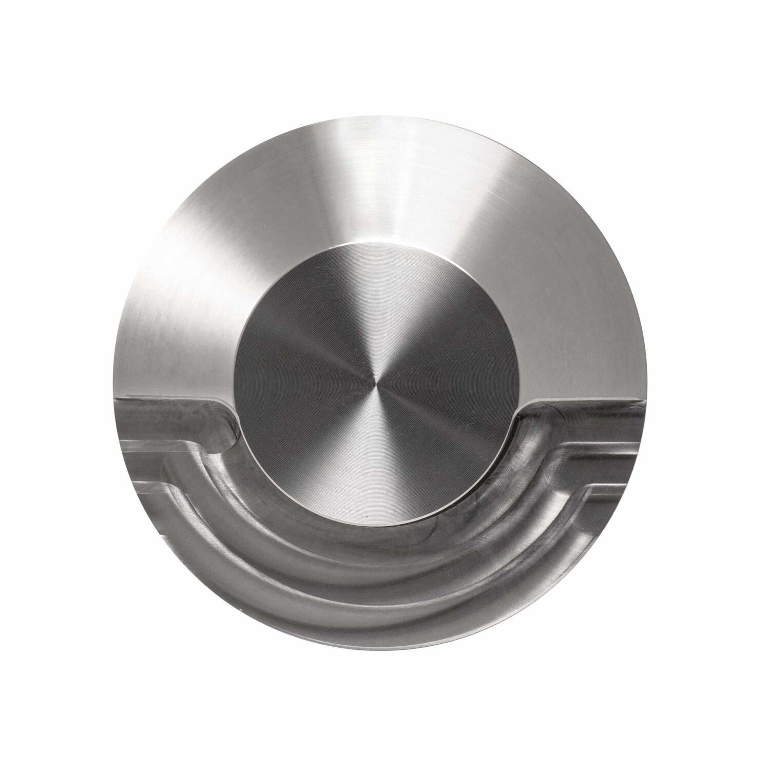 LuxR Modux Four Steplight in stainless steel seen from above with its shielded aperture