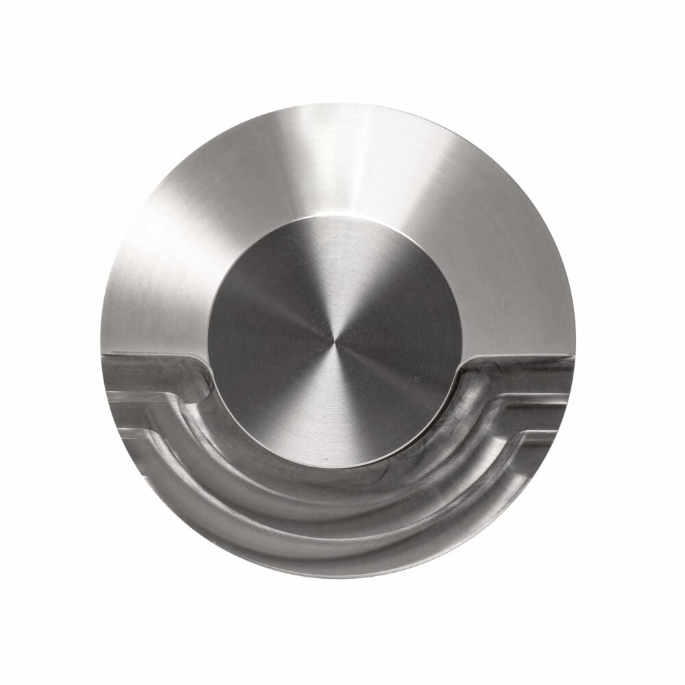 LuxR Modux Four Steplight in stainless steel seen from above with its shielded aperture