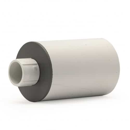 LuxR V1 Round PVC canister, a white housing with a cable spigot