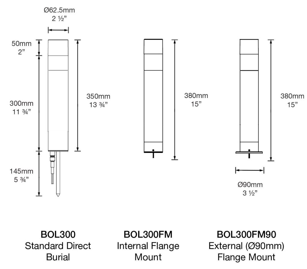 Bollard 300 diagram