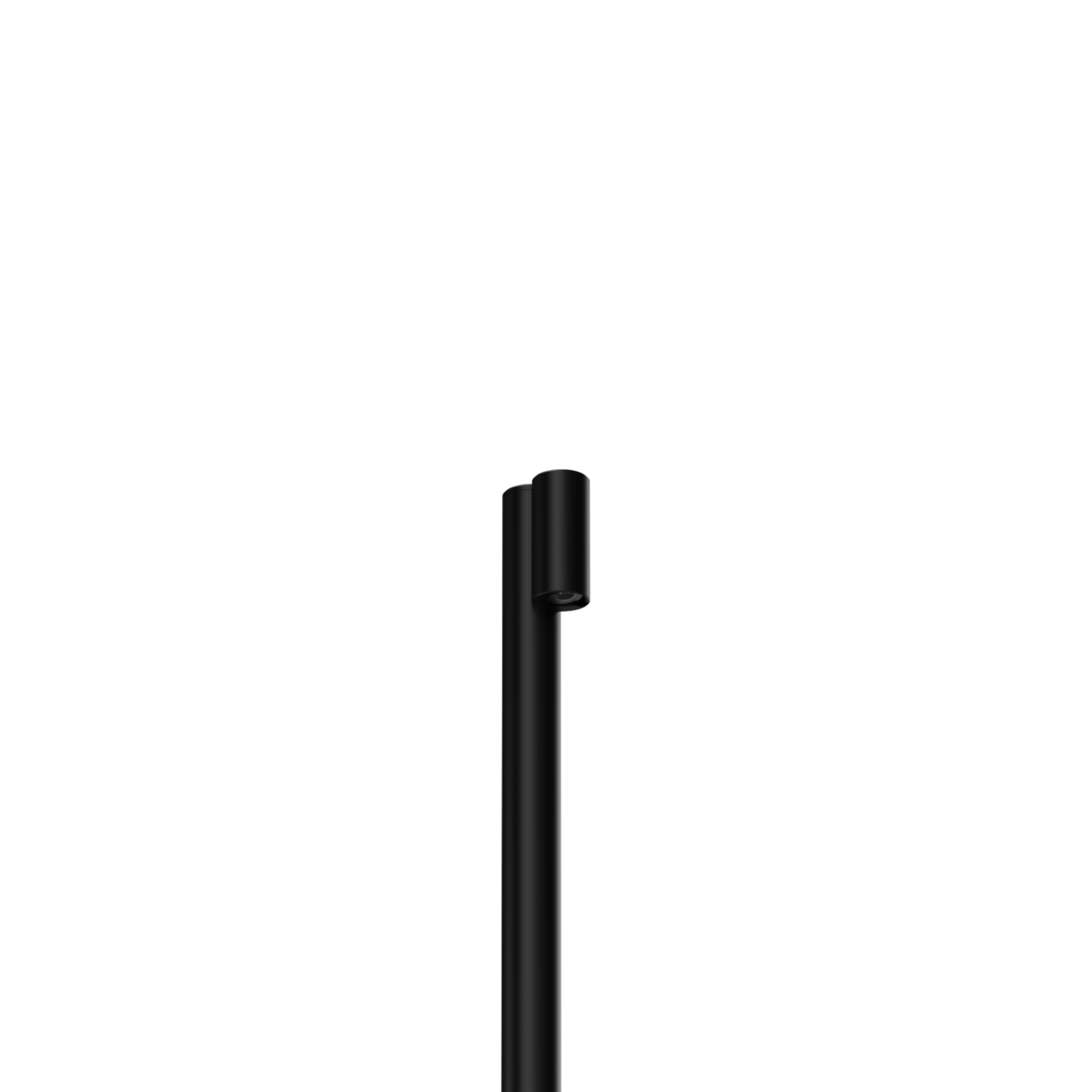 LuxR Modux One Vail Pole Mount in black, a slim pole luminaire