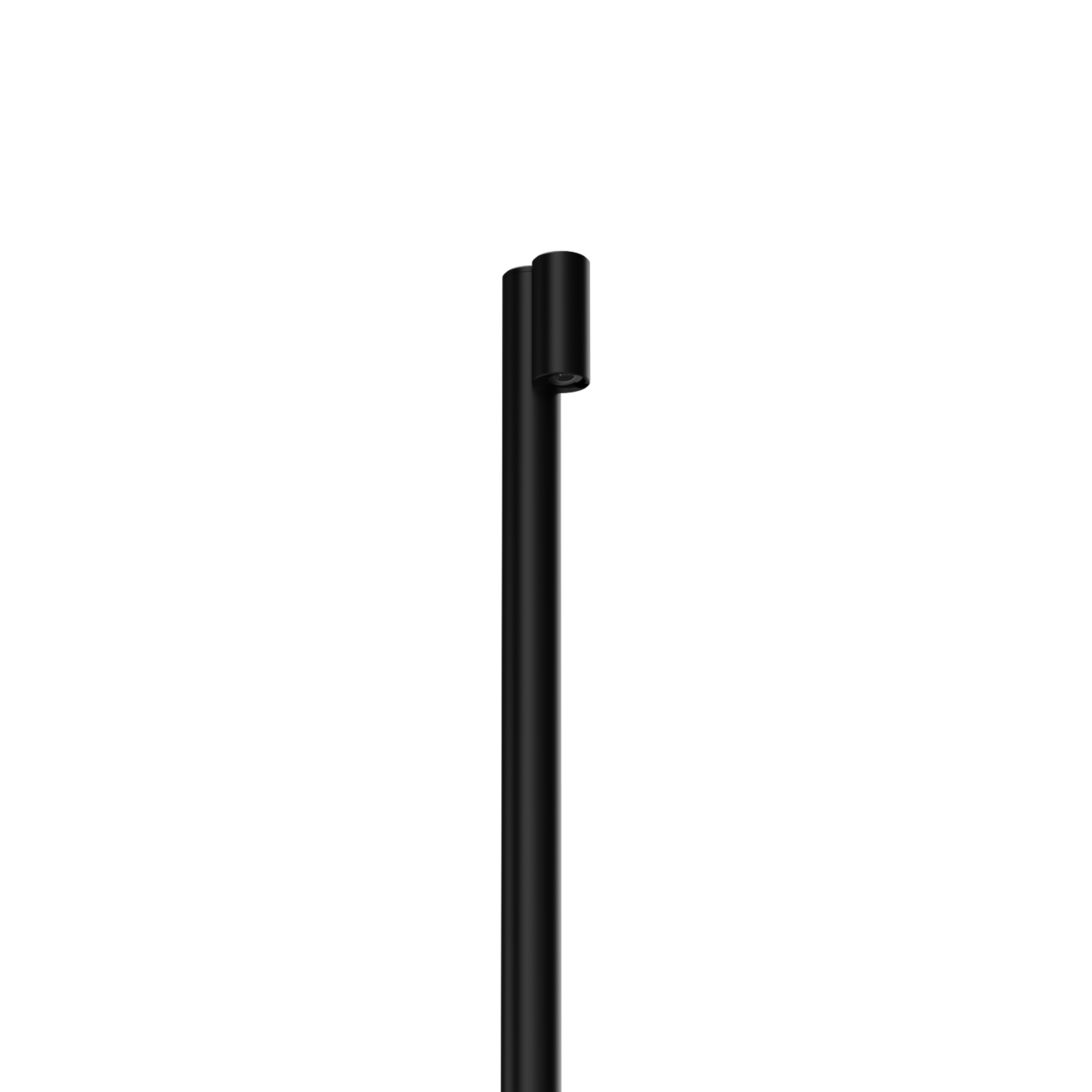 LuxR Modux One Vail Pole Mount in black, a slim pole luminaire