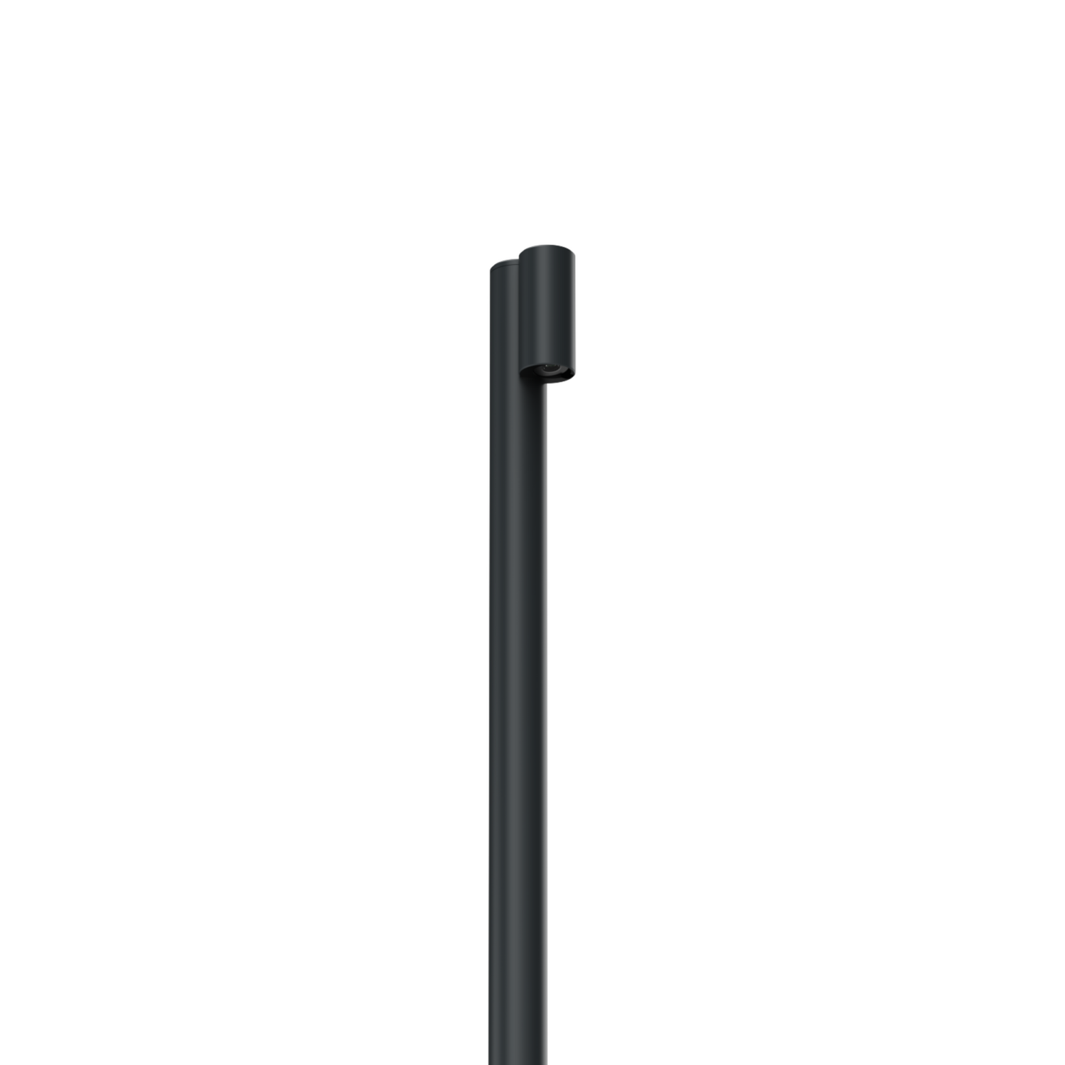 LuxR Modux One Vail Pole Mount in graphite, a slim pole luminaire