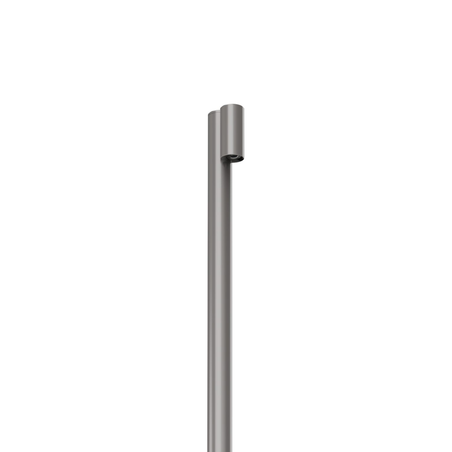 LuxR Modux One Vail Pole Mount in stainless steel, a slim pole luminaire