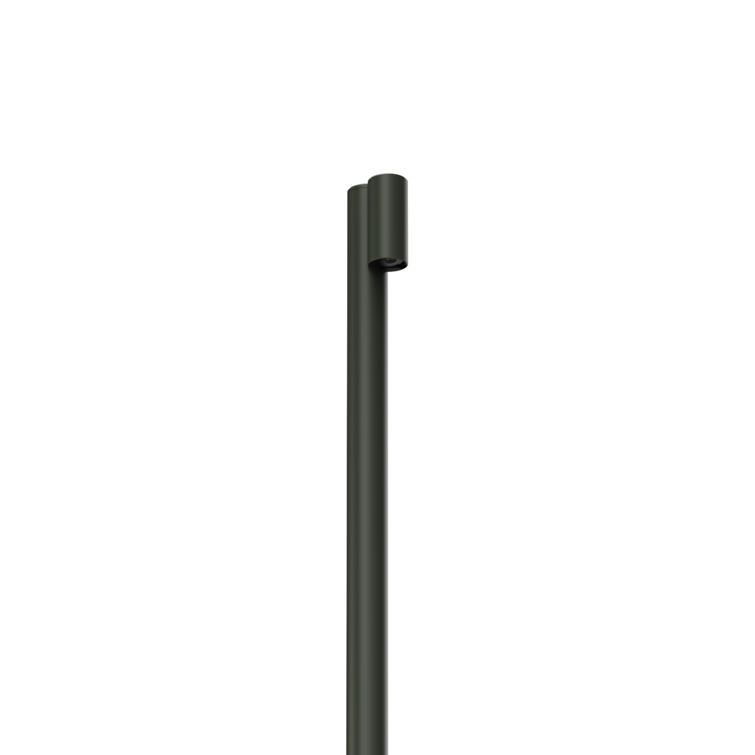 LuxR Modux One Vail Pole Mount in dark grey, a slim pole luminaire