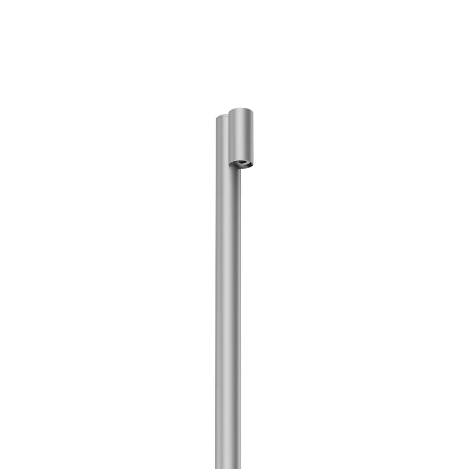 LuxR Modux One Vail Pole Mount in stainless steel, a slim pole luminaire