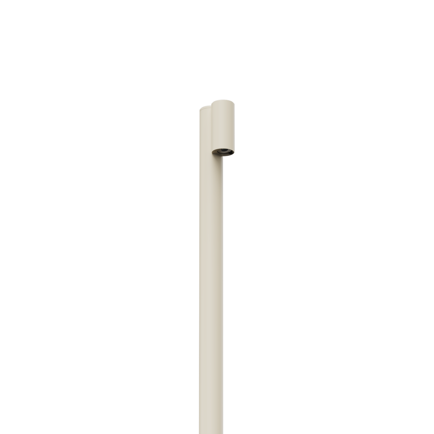 LuxR Modux One Vail Pole Mount in cream, a slim pole luminaire